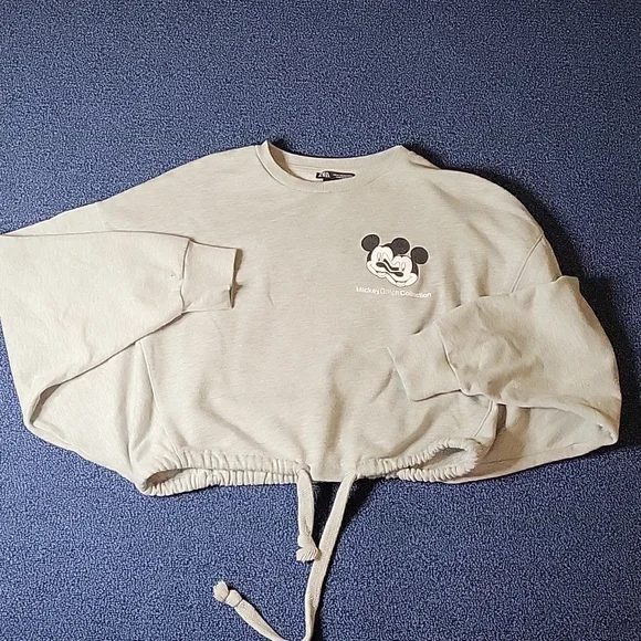 Mickey crop top hoodie - Picture 2 of 3